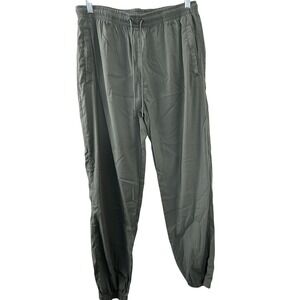 Saints 21 Solid Joggers XL Olive Green Elastic Waist Zipper Pockets‎ Gorpcore